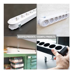 TOX Halterung für Steckdosenleisten Bracket (4er Set)