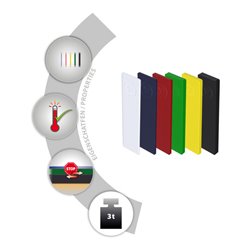 TOX Verglasungsklötze 24x100 mm Window Distance Sortiment 1,2,3,4,5,6 mm (600 Stk.)