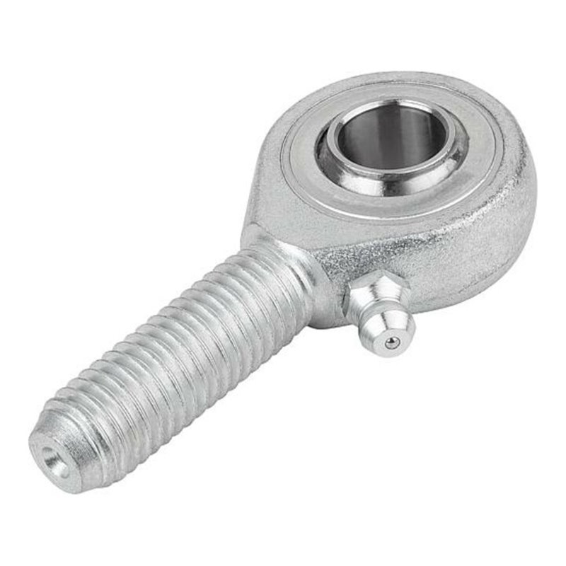 KIPP Gelenkkopf DIN ISO 12240-4 mit kugellagerung linksgewinde, Stahl verzinkt