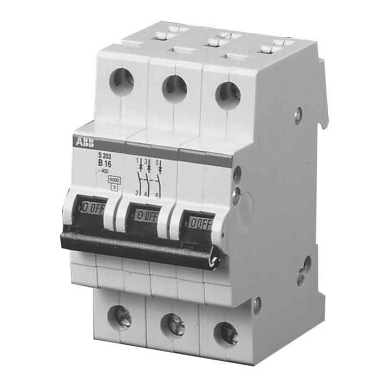 ABB Stotz S&J Sicherungsautomat B, 6kA, 32A, 3P S203-B32