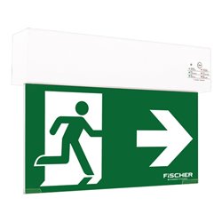 Fischer LED-Rettungszeichenleuchte 3/8h, 27m, IP54 S1U383AT2.V4