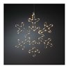 Gnosjö Konstsmide WB LED-Silberschneeflocke bernstein 1803-993