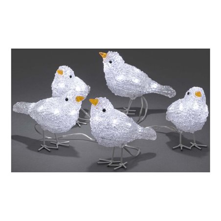 Gnosjö Konstsmide WB LED Acryl Vögel 5er-Set 40 Dioden 6144-203