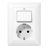 Jung SCHUKO-Steckdose aws 16A 250V m.Schalter AS 5576 U WW