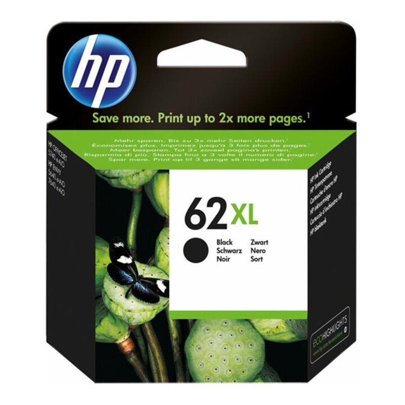 HP Tintenpatrone schwarz 62XL/C2P05AE sw