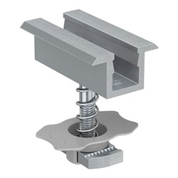 fischer Mittelklemme vormontiert PM C 48-54 Aluminium