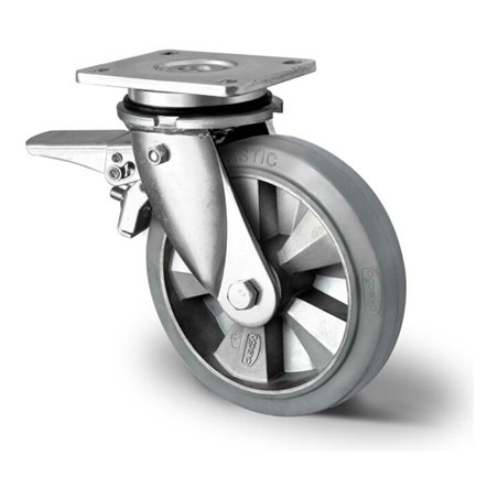 CASCOO Lenkrolle mit Totalfeststeller im Vorlauf Serie BAF2 Doppelkugellager