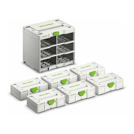 Festool Systainer³ Rack SYS3-RK/6 M 337-Set