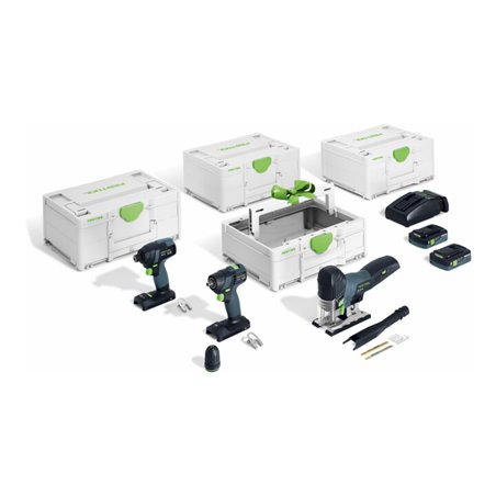 Festool Akku-Combo-Set Montage TID 18/TXS 18/PSC 420/TB 137