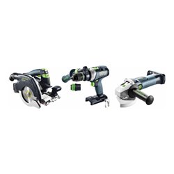 Festool Akku-Combo-Set Holzbau HKC 55/TPC 18/AGC 18/TB 137