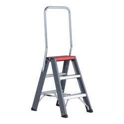Altrex Stufenstehleiter Falco beidseitig begehbar FDO mit Bügel