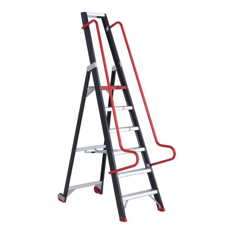 Altrex Stufenstehleiter Taurus einseitig begehbar Lager- und Regal TME