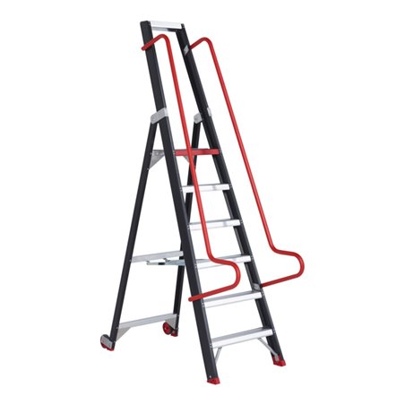 Altrex Stufenstehleiter Taurus einseitig begehbar Lager- und Regal TME