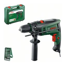 Bosch Schlagbohrmaschine UniversalImpact 730, 15-teiliges Zubehör-Set (X-Line)