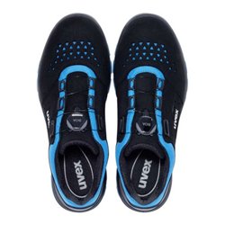 Uvex Sicherheitshalbschuhe S1P SRC uvex 2 xenova® aus BOA® Fit System, uvex xenova® Kunststoffkappe