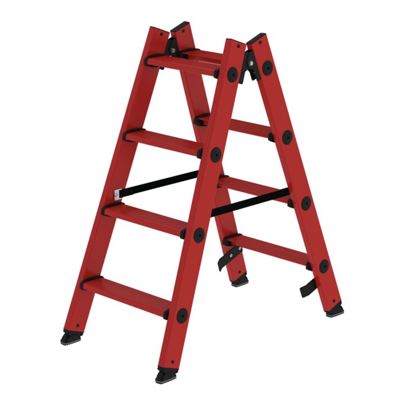 MUNK Stufen-Stehleiter, beidseitig begehbar GFK