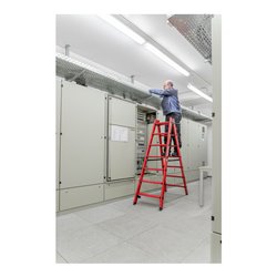 MUNK Stufen-Stehleiter, beidseitig begehbar GFK