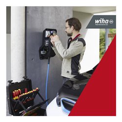 Wiha Werkzeugkoffer Set XL eMobility für Hybrid-und Elektrofahrzeuge, 70 teilig