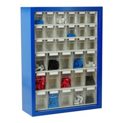 Hünersdorff MultiStore Magazin-Wandhängeschrank 25 einbrennlackiertem Stahlblech