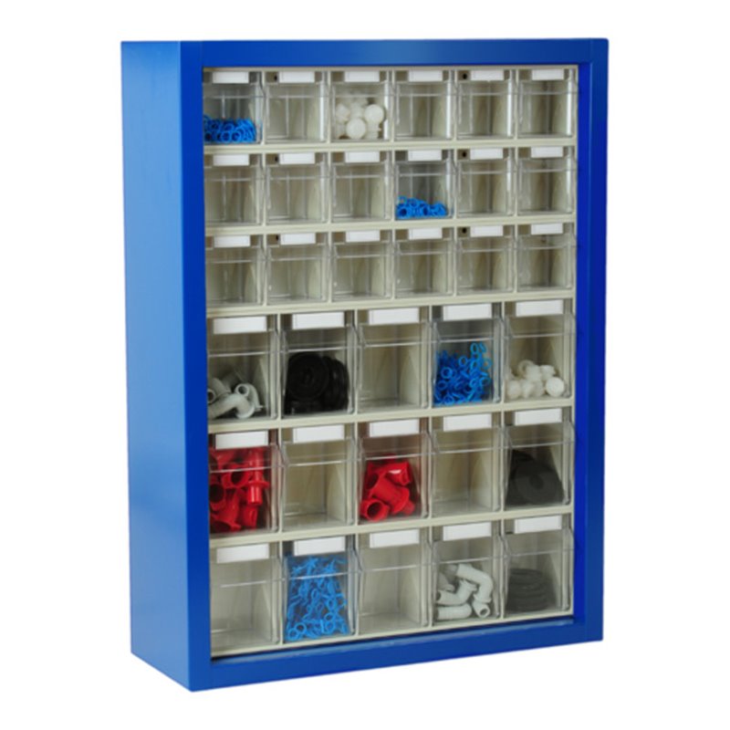 Hünersdorff MultiStore Magazin-Wandhängeschrank 25 einbrennlackiertem Stahlblech