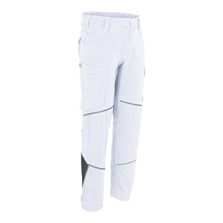 Kübler Hose ICONIQ cotton weiß/anthrazit Form 2340
