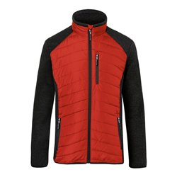 Kübler Hybridjacke mittelrot/dunkelgrau Form 1342