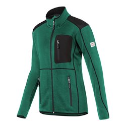 Kübler Strickjacke Damen moosgrün/schwarz Form 1444