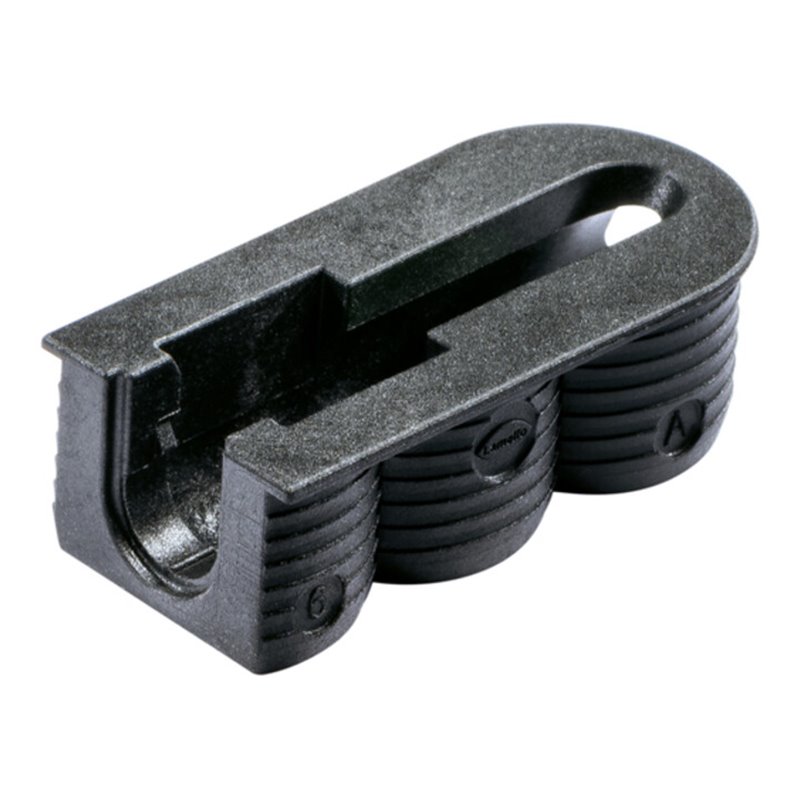 Lamello Korpusverbinder und Fachbodenträger Cabineo X black mit reiner Flächenbearbeitung