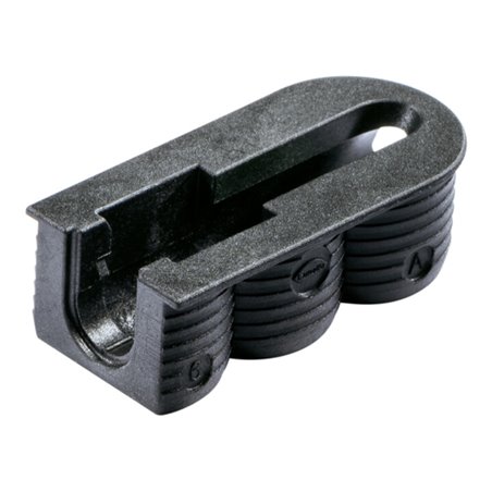 Lamello Korpusverbinder und Fachbodenträger Cabineo X black mit reiner Flächenbearbeitung