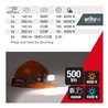 Wiha Stirnlampe 500lm mit Bewegungssensor, Stirnleuchte LED wiederaufladbar, USB-C, Kopflampe superhell, 2 Lichtmodi, 10h Leucht