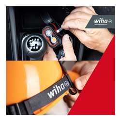 Wiha Stirnlampe 500lm mit Bewegungssensor, Stirnleuchte LED wiederaufladbar, USB-C, Kopflampe superhell, 2 Lichtmodi, 10h Leucht