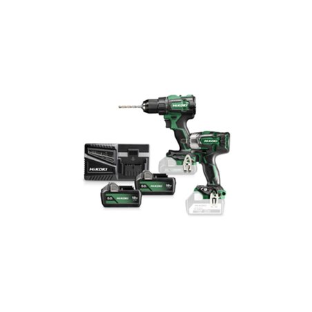HiKOKI Combo-Kit Akku Schlagschrauber + Schlagbohrschrauber KC18DE