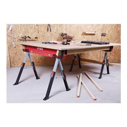 STIER Premium Falt-Arbeitsbock Sägebock höhenverstellbar 590 kg (Single)