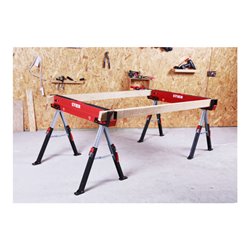 STIER Premium Falt-Arbeitsbock Sägebock höhenverstellbar 590 kg (Single)