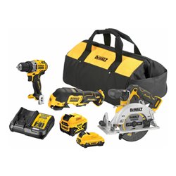 DEWALT Akku Komboset 12V 3tlg. DCS512 + DCD701 + DCS353 inkl. Akkus 12V