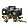 DEWALT Akku-Bandfeile inkl. 2x Powerstack Akku (18 Volt / 1,7 Ah) mit Pouch-Akku Technologie