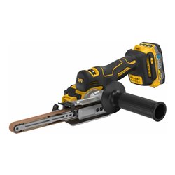 DEWALT Akku-Bandfeile inkl. 2x Powerstack Akku (18 Volt / 1,7 Ah) mit Pouch-Akku Technologie