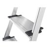 Hailo Alu-Sicherheits-Stehleiter L80 ComfortLine