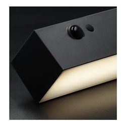 Brennenstuhl Solar LED Strahler SOL 1000 Cubus / LED Wandleuchte für außen mit Bewegungsmelder (Solarlampe IP54, 1000lm, Milchgl