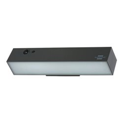 Brennenstuhl Solar LED Strahler SOL 1000 Cubus / LED Wandleuchte für außen mit Bewegungsmelder (Solarlampe IP54, 1000lm, Milchgl