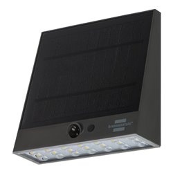 Brennenstuhl Solar LED Strahler SOL 1000 Plana / LED Wandleuchte für außen mit Bewegungsmelder (Solarlampe IP54, 1000lm, 4 versc