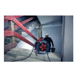 Brennenstuhl Professional Kabeltrommel 300 KU 4100 (40m Kabel in schwarz, aus Spezialkunststoff, Baustelleneinsatz und ständiger