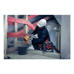 Brennenstuhl Professional Kabeltrommel 300 KU 4100 (40m Kabel in schwarz, aus Spezialkunststoff, Baustelleneinsatz und ständiger