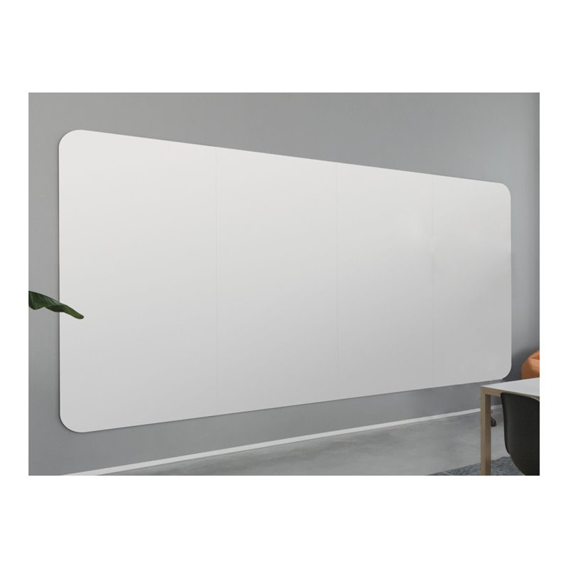 Magnetoplan Infinity Wall X, SET, R140, Rand schwarz, 4900 x 1980 mm aus 5 Paneele 980 x 1980 mm 1980 mm