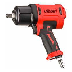 VIGOR Schlagschrauber, V4800N, Lösemoment maximal [Nm]: 1720 Nm, 1/2 Zoll (12,5 mm) Vierkant, Hochleistungs-Doppelhammer-Schlagw