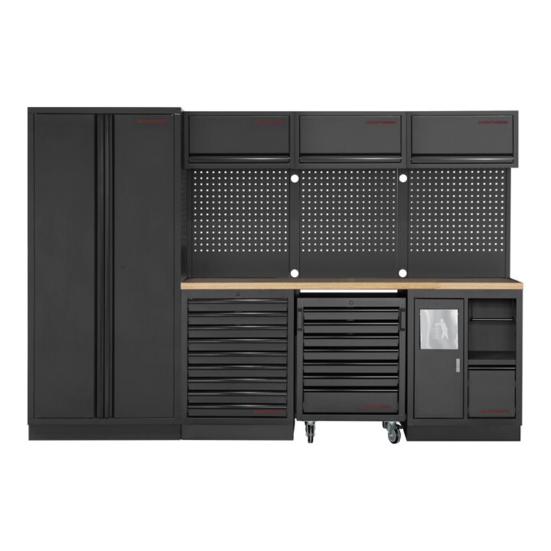 Kraftwerk MOBILIO-EX 4er Komplett-Kombi mit Lochwand, Buche