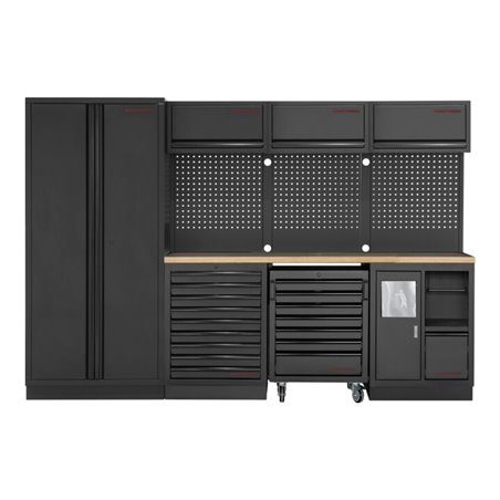 Kraftwerk MOBILIO-EX 4er Komplett-Kombi mit Lochwand, Buche