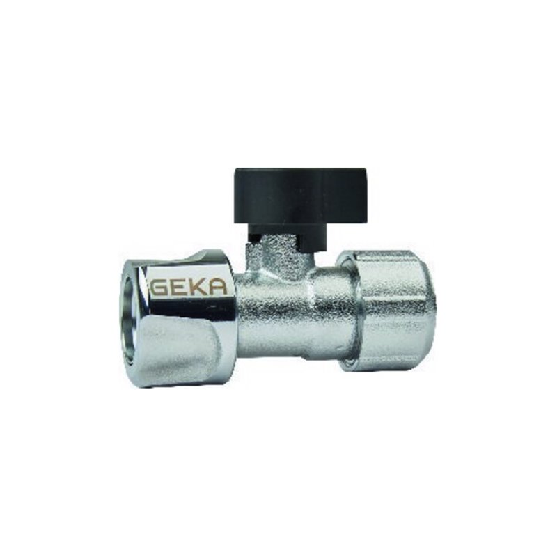 Schlauchstück Stecksystem 1/2'-13mm MS Cr m.Kugelhahn GEKA plus