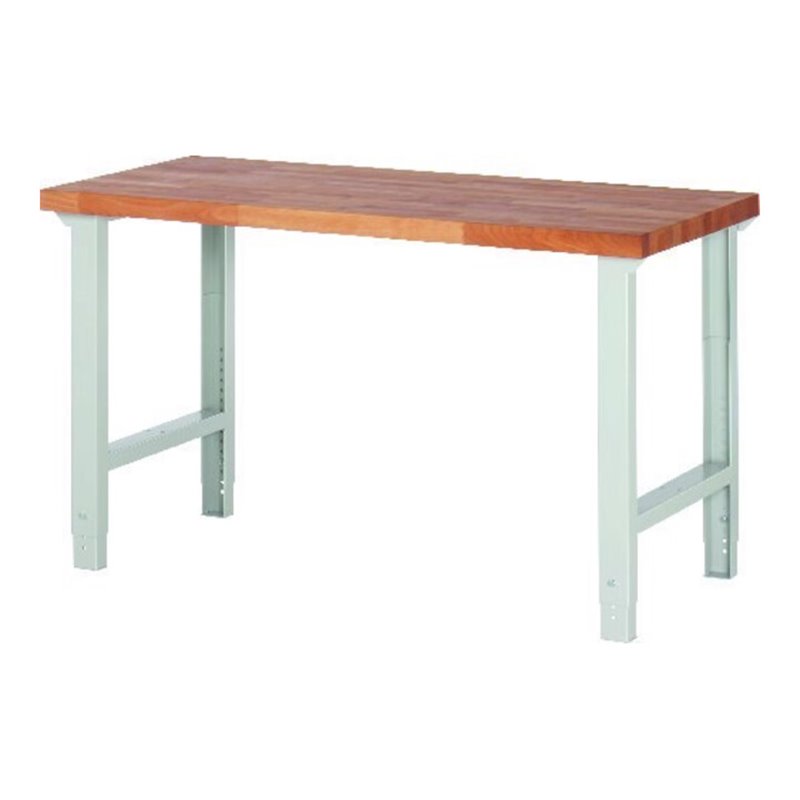 Werkbank 1500x700mm H790-1140mm,Bu40mm,R7035