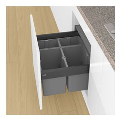 Hettich Abfallsyst.-Rahmen ArciTech Pull 9279404 KB 600mm St anthrazit Pulverbesch.